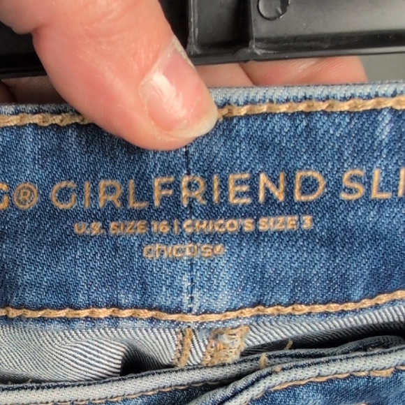 Chico's Denim Cropped Jeans - Picture 6 of 7